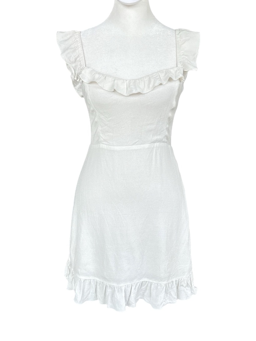 Sunday Best Aritzia Lorelei Mini Dress White Xs